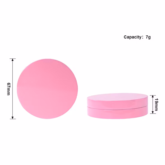 Compact de poudre cosmétique double couche avec miroir